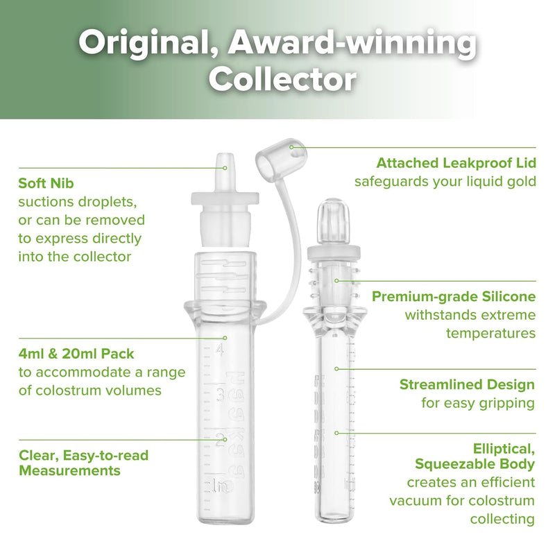 Haakaa - Colostrum Essentials Pack  Colostrum Collector 4ml (6pcs) Steriliser Bag 750ml  Ice Brick - Swanky Boutique Malta