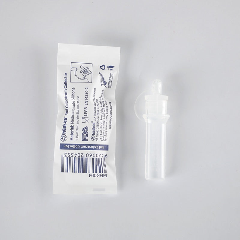 Haakaa - Pre-Sterilised Silicone - Colostrum Collector 4ml (1-pack) - Swanky Boutique Malta 