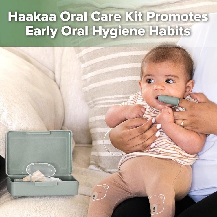 Oral Care Set, Infant - Pea Green