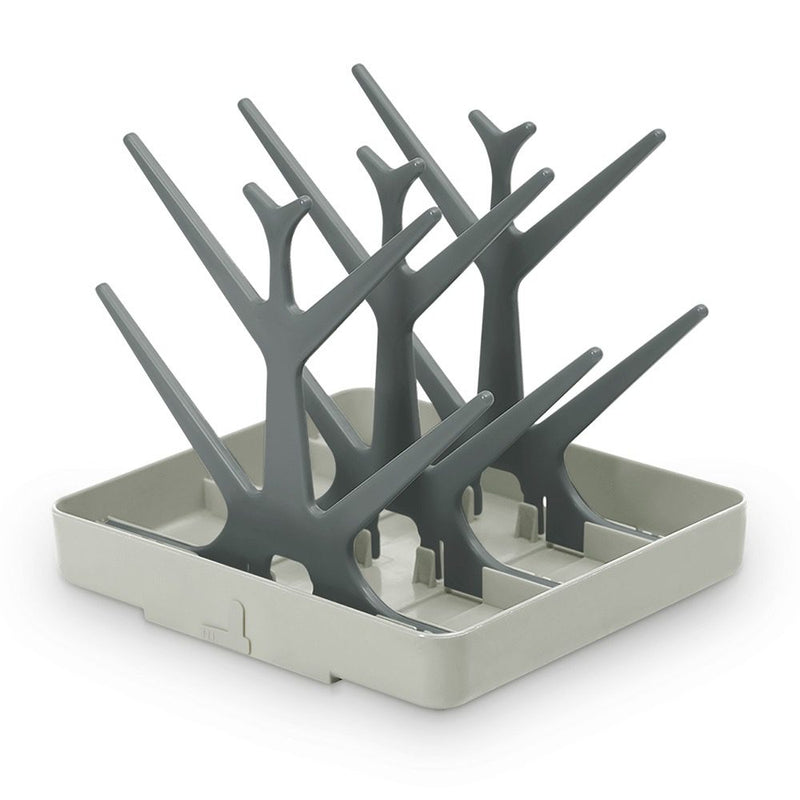 Haakaa Easy-Store Drying Tree & Tray Set - Slate Grey