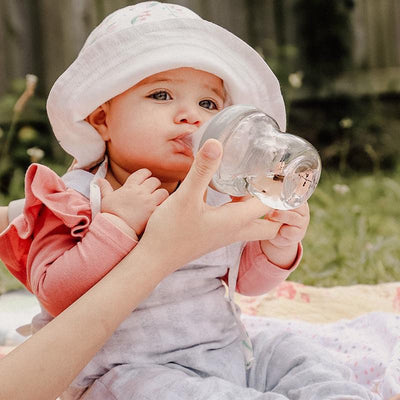 Haakaa Generation 3 Glass Baby Bottle 120ml - Peach
