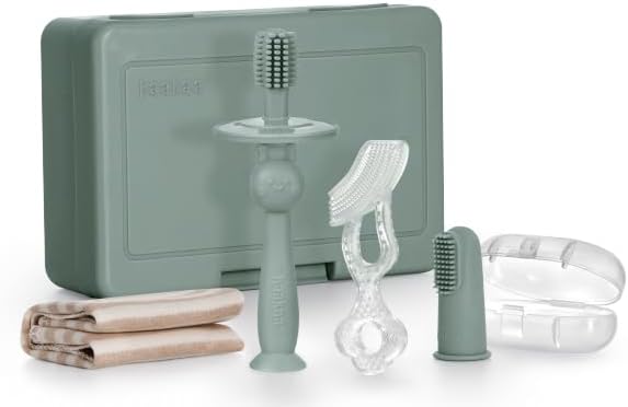 Oral Care Set, Infant - Pea Green