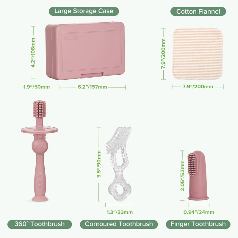 Oral Care Set, Infant - Pea Green