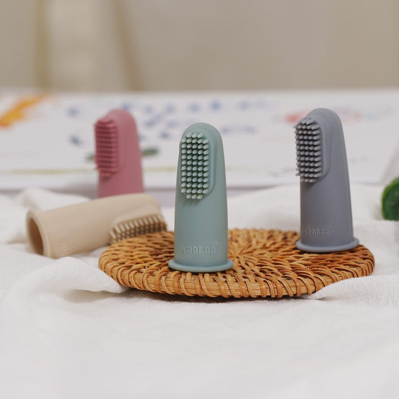 Haakaa Textured Silicone Finger Toothbrush (2-pack)