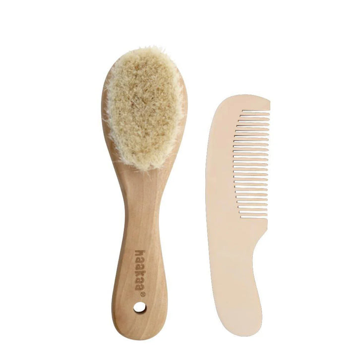 Goat Wool Baby Hair Brush Comb Set – Swanky Boutique