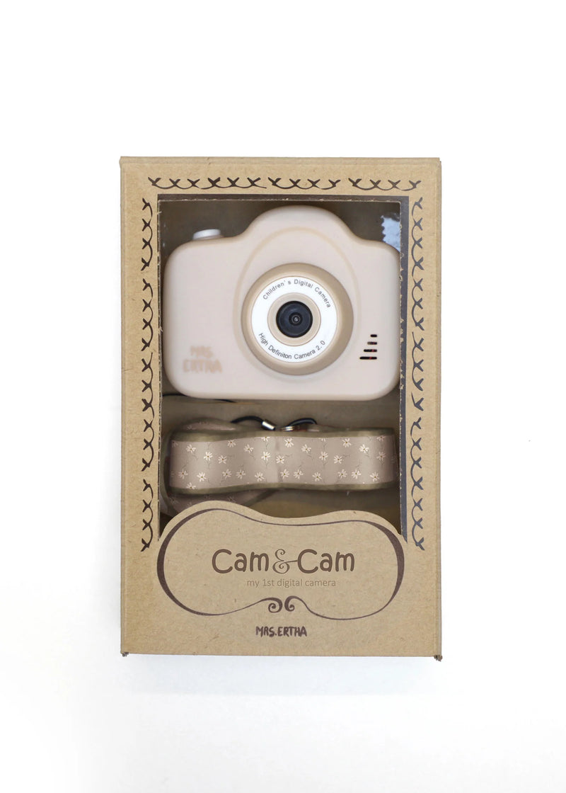 Cam Cam, My 1st Digital Camera - Ivory with Little Daisies Strap