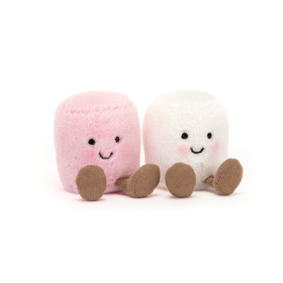 Jellycat Amuseables Pink and White Marshmallows - Swanky Boutique Malta