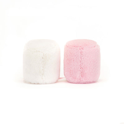 Jellycat Amuseables Pink and White Marshmallows - Swanky Boutique Malta