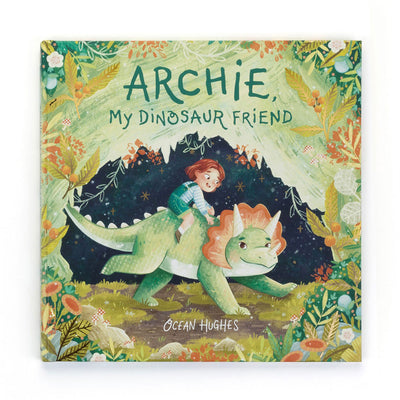 Jellycat Archie, My Dinosaur Friend Book - Swanky Boutique