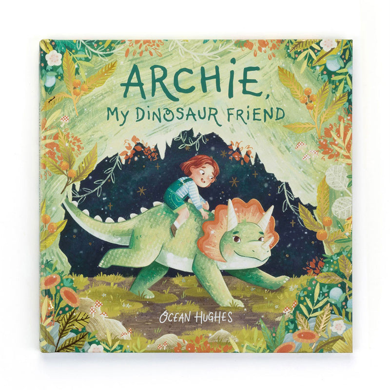 Jellycat Archie, My Dinosaur Friend Book - Swanky Boutique