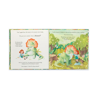 Jellycat Archie, My Dinosaur Friend Book - Swanky Boutique