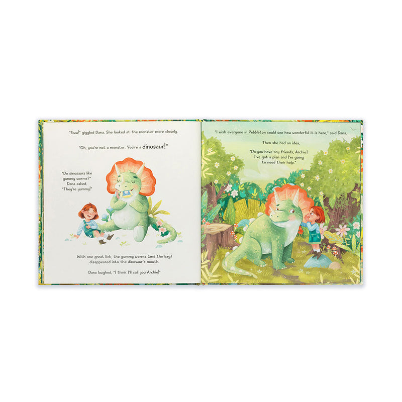 Jellycat Archie, My Dinosaur Friend Book - Swanky Boutique