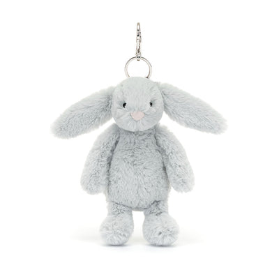Jellycat  Bashful Silver Bunny Bag Charm - Swanky Boutique Malta