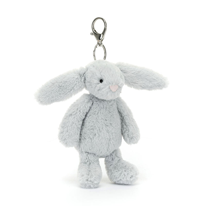 Jellycat  Bashful Silver Bunny Bag Charm - Swanky Boutique Malta