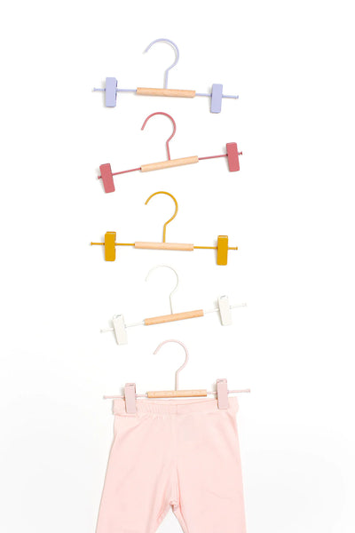 mustard made - Kids Clip Hangers, 5-Pack - Multi-Colour Summer - swanky boutique malta