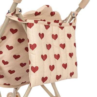 Konges Sloejd - Doll Stroller with Hearts - Swanky Boutique