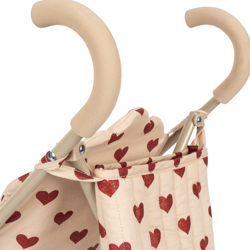 Konges Sloejd - Doll Stroller with Hearts - Swanky Boutique