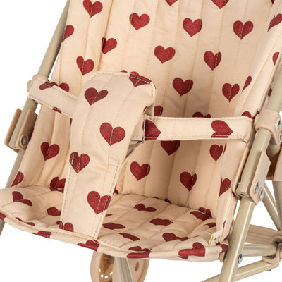 Konges Sloejd - Doll Stroller with Hearts - Swanky Boutique