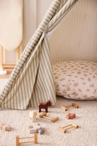 Kid's Concept - Teepee Tent Blue Stripe - Swanky Boutique