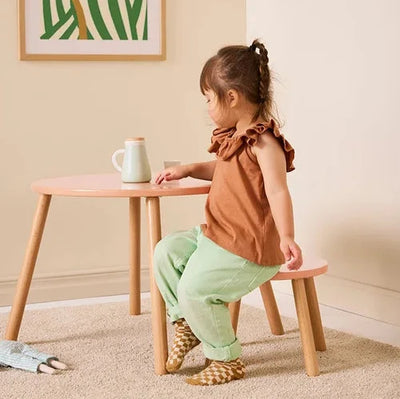 Kid's Concept Stool and table set apricot - Swanky Boutique