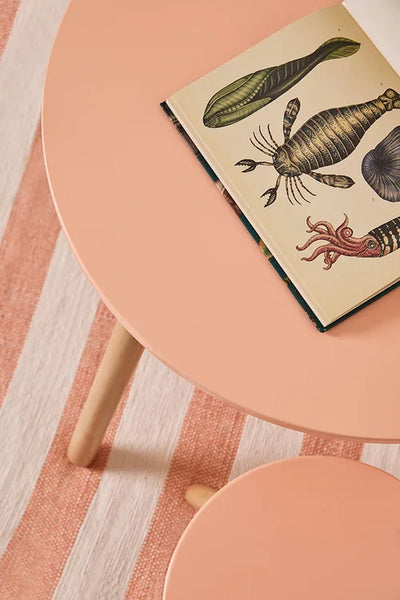 Kid's Concept Stool and table set apricot - Swanky Boutique