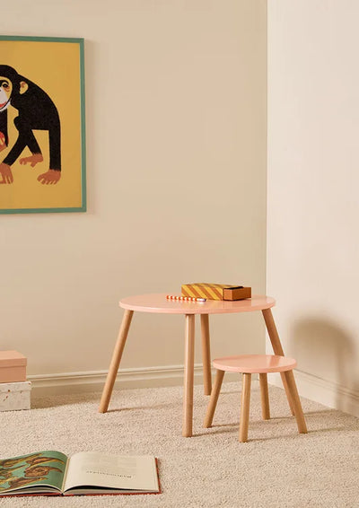 Kid's Concept Stool and table set apricot - Swanky Boutique