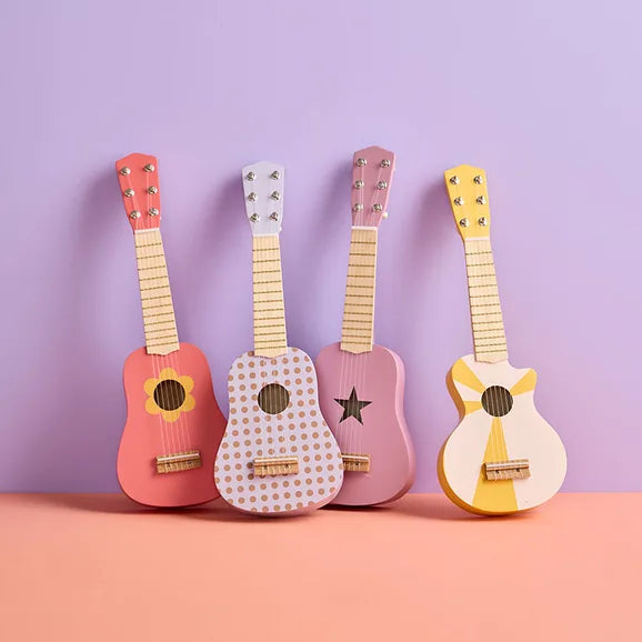 Kids Concept - Guitar, Wooden - Dot Lilac - Swanky Boutique Malta 