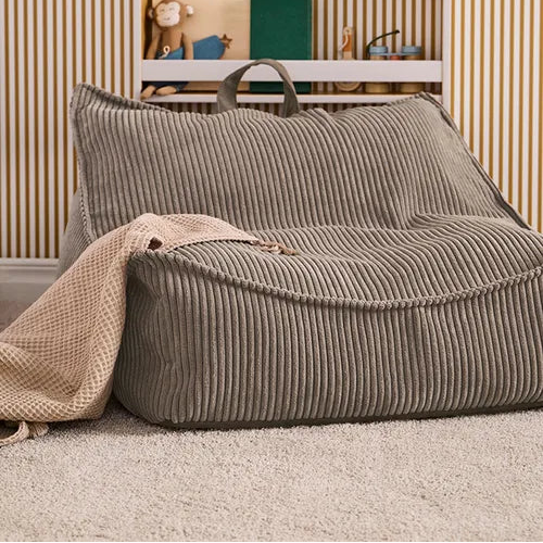 Kids Concept - Bean Bag, Grey Brown - Swanky Boutique Malta 