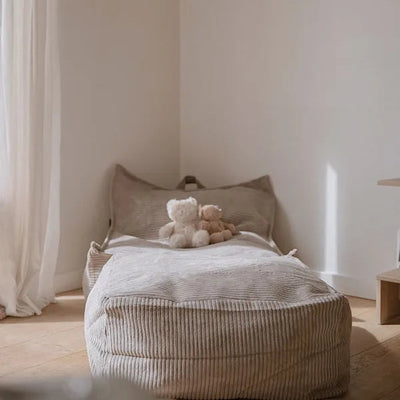 Kids Concept - Bean Bag, Grey Brown - Swanky Boutique Malta 