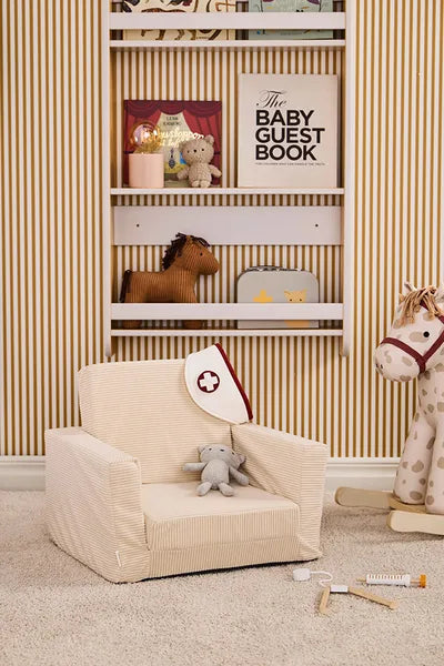 Kids Concept Armchair foldable off-white - Swanky Boutique Malta