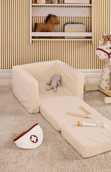 Kids Concept Armchair foldable off-white - Swanky Boutique Malta