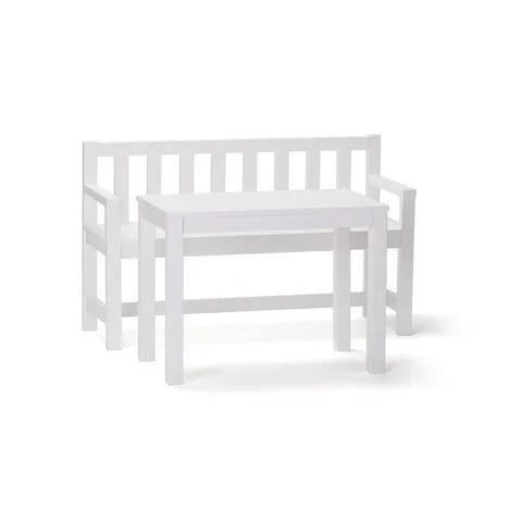 Kids Concept Garden sofa and table set white - Swanky Boutique Malta