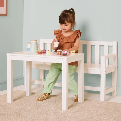 Kids Concept Garden sofa and table set white - Swanky Boutique Malta