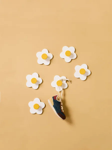 Kids Concept Hook flower white 3 pcs - Swanky Boutique Malta