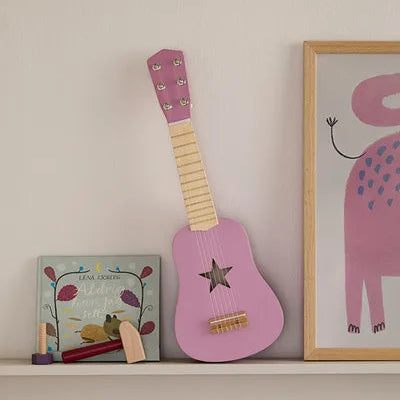 Kids Concept Toy guitar dark pink - Swanky Boutique Malta