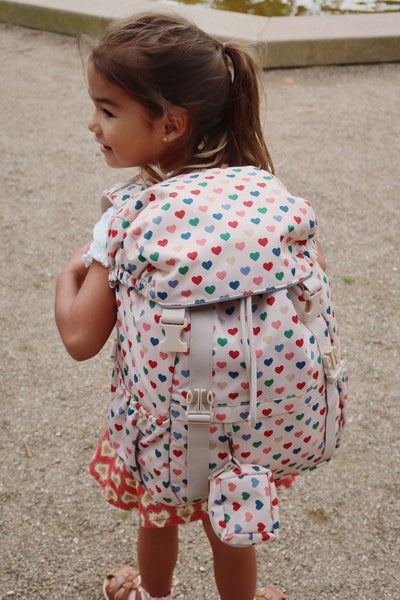 Konges Sloejd Clover School Bag Hearts - Swanky Boutique