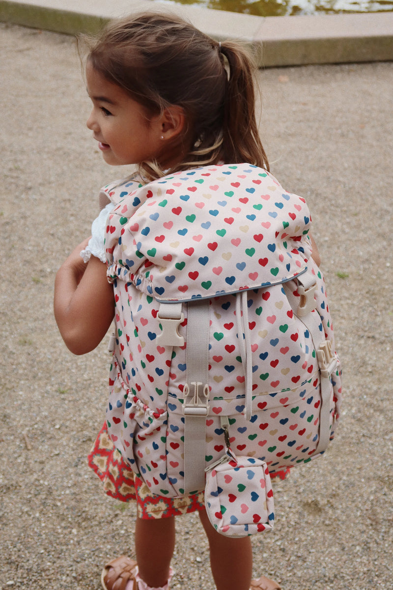 Konges Sloejd Clover School Bag Hearts - Swanky Boutique