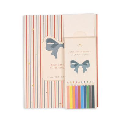 Konges Sloejd- Activity Book With Colour Pencils - Multi- Swanky Boutique Malta.