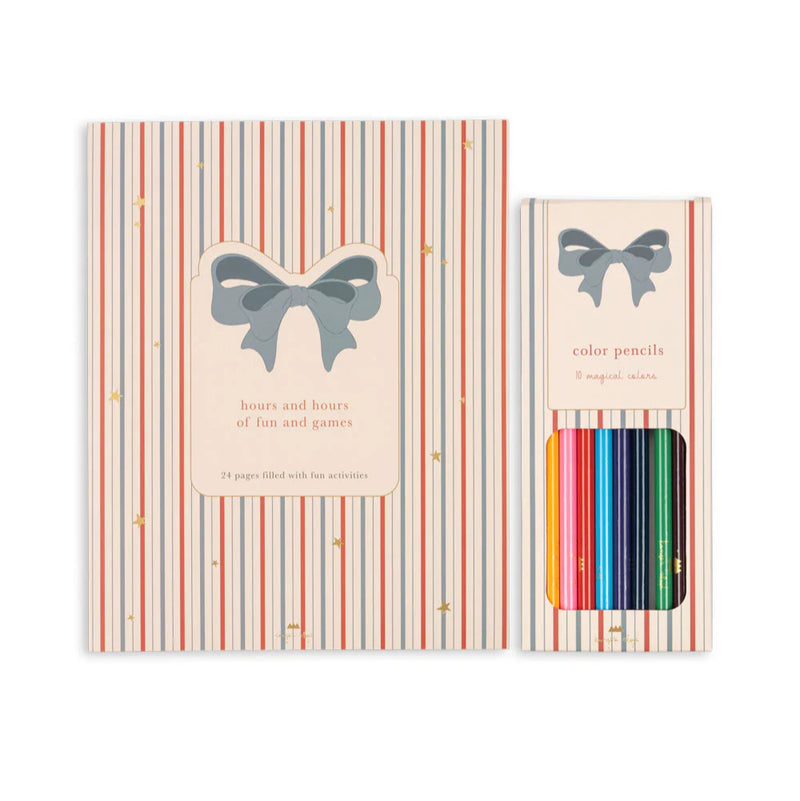Konges Sloejd- Activity Book With Colour Pencils - Multi- Swanky Boutique Malta.