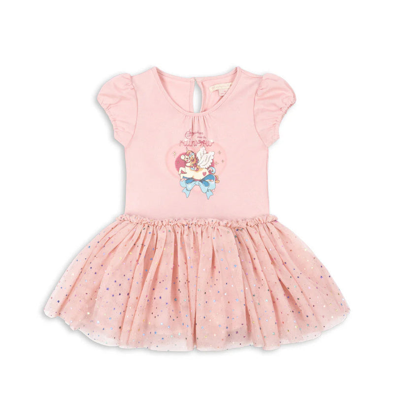 Konges Sloejd- Ada Fairy Ballerina Glitter Dress Fairy Etoile Holographic Pink -Swanky Boutique Malta