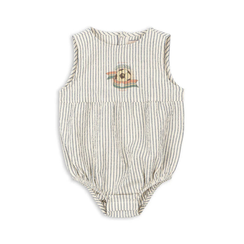Konges Sloejd- Baby Romper Stripe Blue- Swanky Boutique Malta