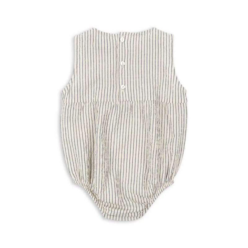 Konges Sloejd- Baby Romper Stripe Blue- Swanky Boutique Malta