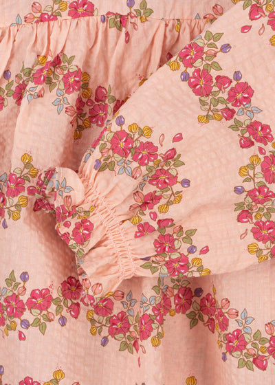 Konges Sloejd Bella Frill Romper Floria Pink - Swanky Boutique 