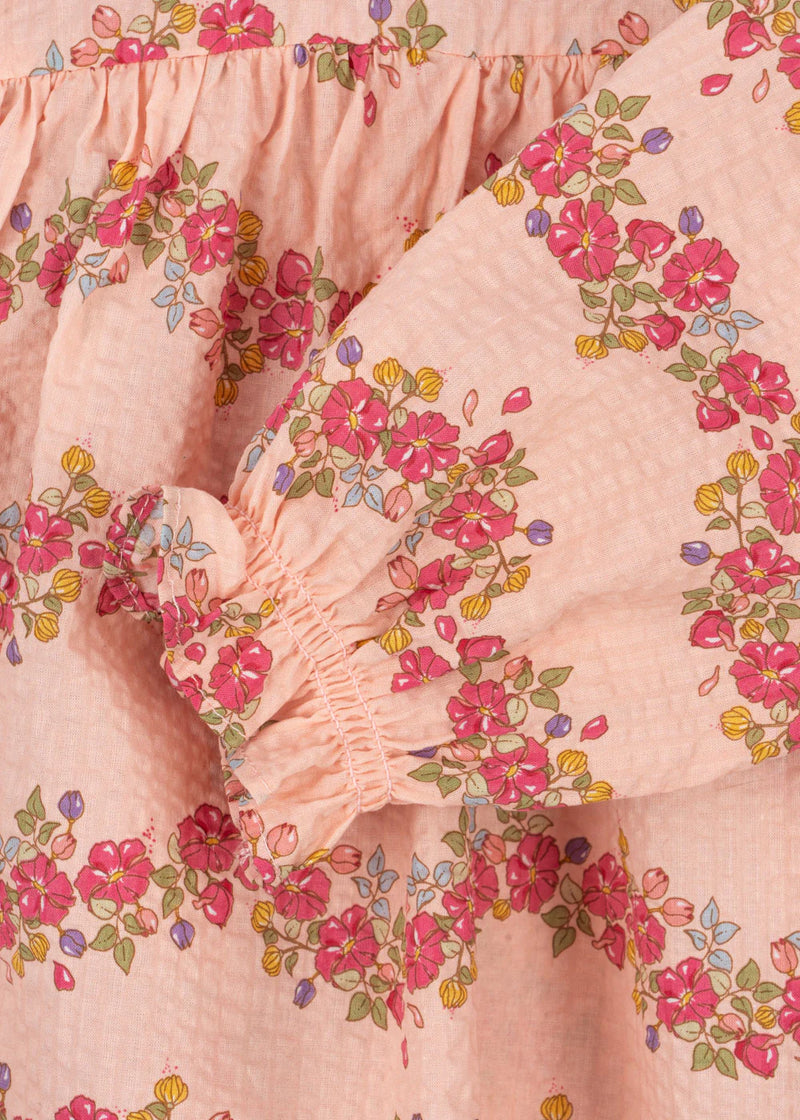 Konges Sloejd Bella Frill Romper Floria Pink - Swanky Boutique 