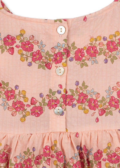Konges Sloejd Bella Frill Romper Floria Pink - Swanky Boutique 