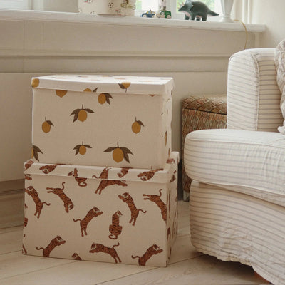 Konges Sloejd -Big, Storage Basket-Lemon- Swanky Boutique Malta