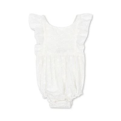 Konges Sloejd Lacy Romper Optic White Swanky Boutique Malta