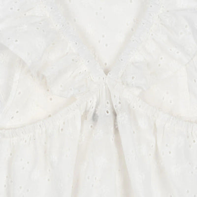 Konges Sloejd Lacy Romper Optic White Swanky Boutique Malta
