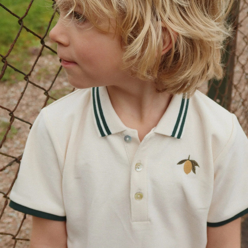 Konges Sloejd- Polo Shirt, Florian- Antique White -Swanky Boutique Malta 
