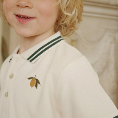 Konges Sloejd- Polo Shirt, Florian- Antique White -Swanky Boutique Malta 